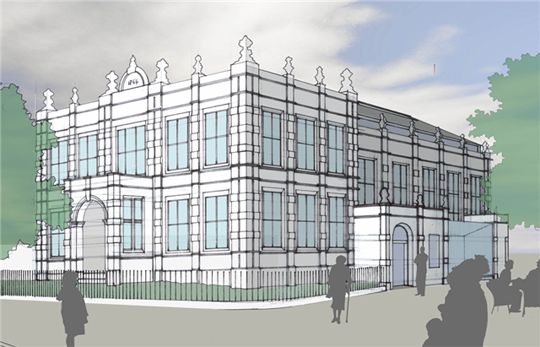 Artist’s impression of how Vestry Hall will look