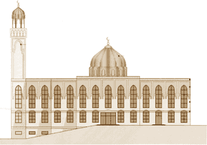 Architect's drawing of the proposed Mosque
