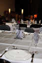 Tables laid ready for dinner