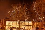 Burngreave Surgery illuminated by festive lights