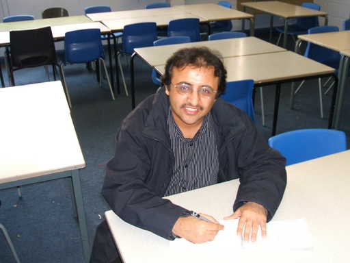 Abdullah Al-Yafeai at the Yemeni Education and Training Centre in Fir Vale