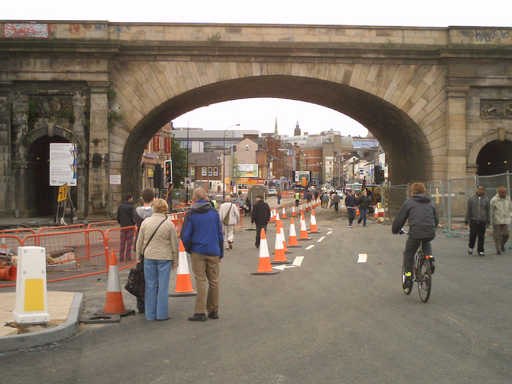 Wicker-pedestrianized, 11:00am.