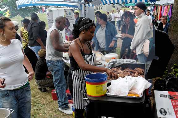 A wide selection of food was available