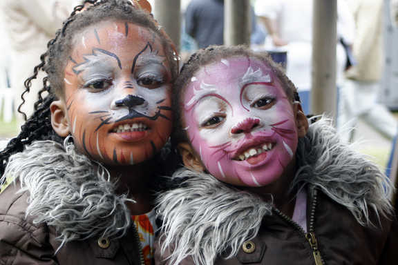 Face painting was another popular feature