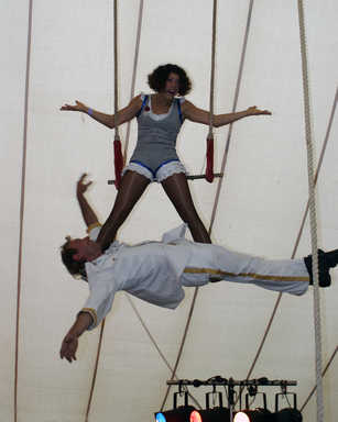 Jamboree Arts on the trapeze