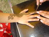 Henna hand-painting stall