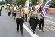 Pathfinders marching in Burngreave