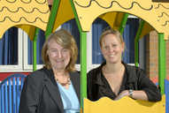 New community information workers Margaret Goodlad (left) and Lorna Dowrick