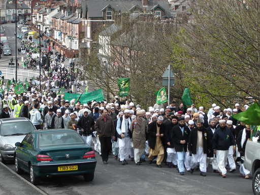Milaad-un-Nabi procession moving along Rushby Street