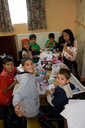 Roma children socialising.