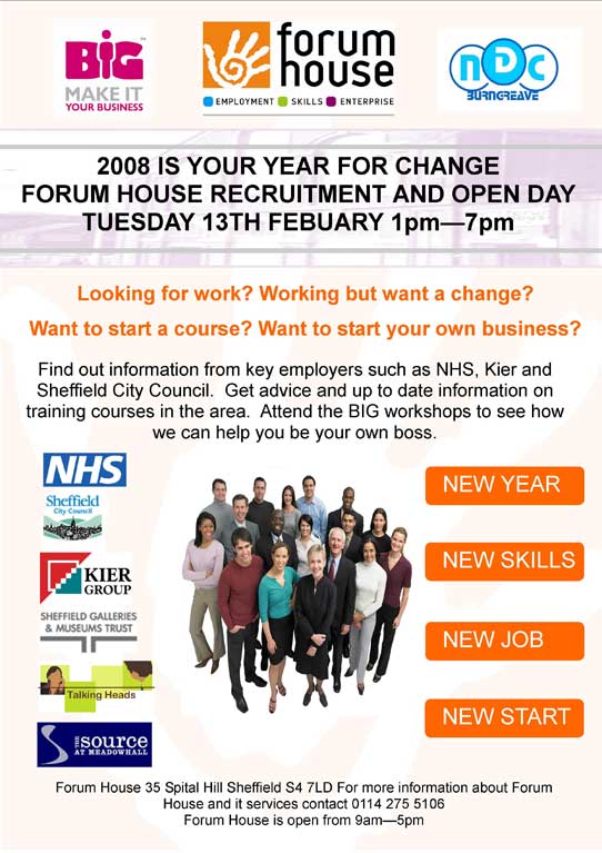 Forum House recruitment and open day