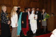 Fazal Hussain's family collect the Area Panel award on his behalf