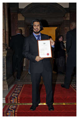 Imran Ali and his award