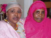 Organiser, Sado Egal (left) with one of her guests