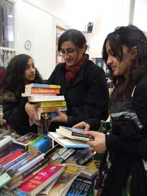 At the book stall