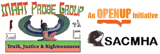 Maat Probe Group, An Open Up Initiative and Sacmha logos