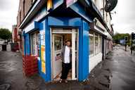 Raied Ahmed in his corner shop