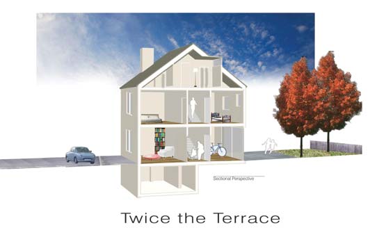 Twice The Terrace Drawing