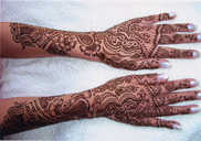 Handfuls of henna