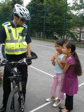 PCSO on his bike