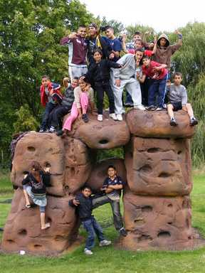 The new climbing boulder