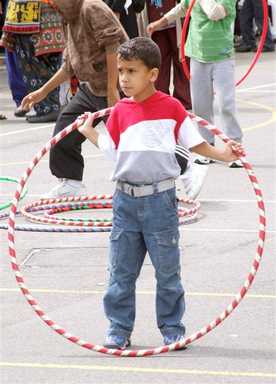 Boy with hoop