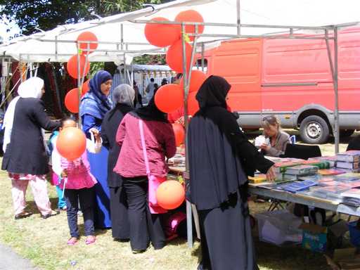 Colourful stalls