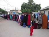 Voters queuing