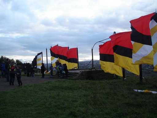 Flags at Beacons Festival