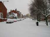 Andover St In Snow