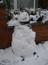 Snowman on Nottingham Street