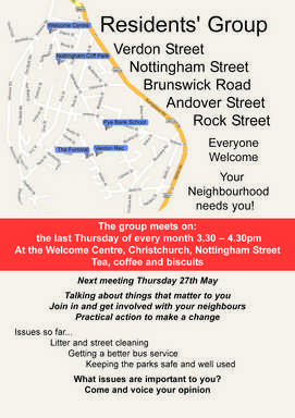 Nottingham St Residents Group Poster