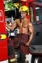 Bodybuilding firefighter