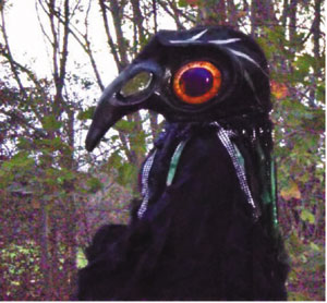 Crow costume at last year's Beacons Festival