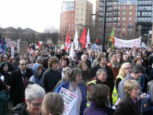 People from Burngreave joined demonstrations against cuts in Sheffield and London.  