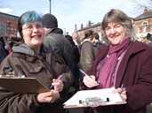 Burngreave ESOL tutors with Petition
