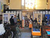 Wednesday Bike repair workshop in the cemetery chapel.