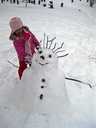 Snowman in the making