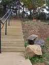 Rocks have been rolled down the steps at Burngreave Rec