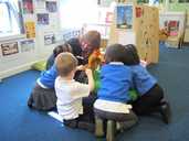 The Early Years work at Pye Bank School received special attention and praise