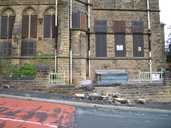 Damage to the listed building at Pye Bank School
