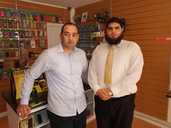 Store owner Sajid Khan and IT technician Zeeshan Khan