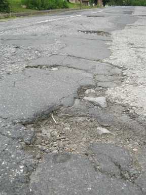 Potholes everywhere!