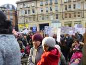 Demonstration against cuts to Childcare