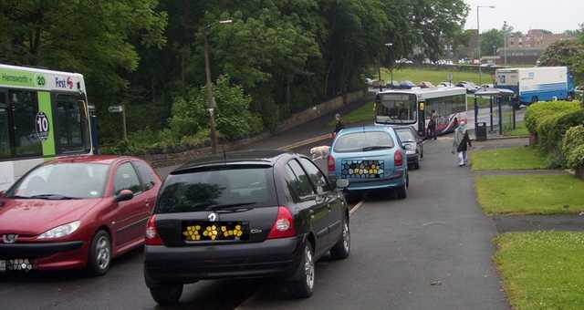 Parking outside the Northern General