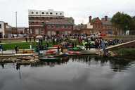 The River Don raft race.
