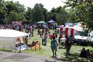 General view of stalls in Abbeyfield Park