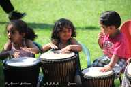 Three drummers drumming!
