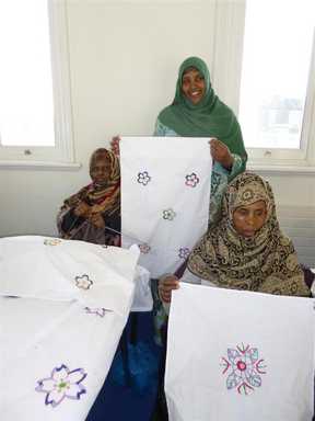 Somali Day Care Group members show us their projects