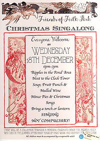 Friends of Firth Park Christmas Singalong poster